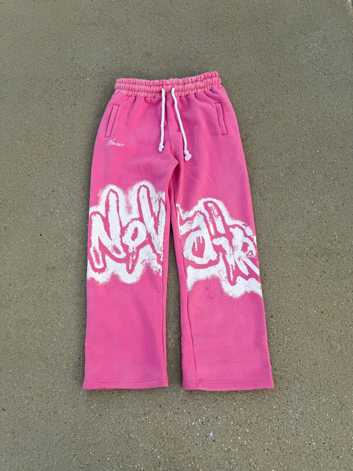 PINK & WHITE NOVAÌR SWEATPANTS