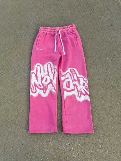 PINK & WHITE NOVAÌR SWEATPANTS