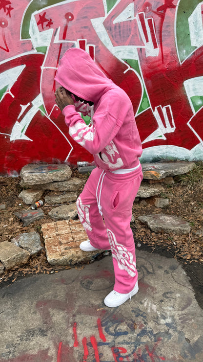 PINK & WHITE NOVAÌR SWEATPANTS