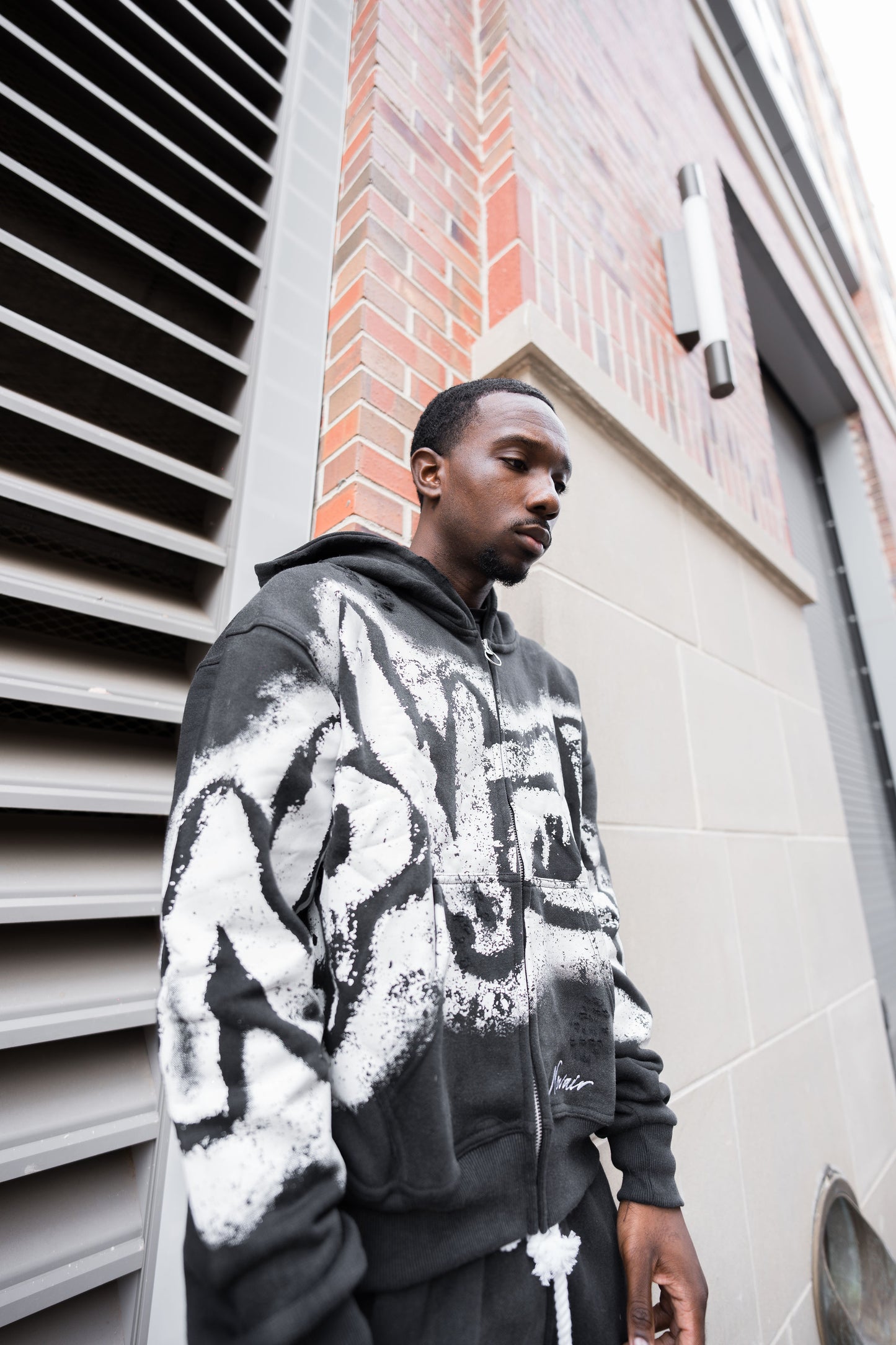 BLACK & WHITE NOVAÌR SWEATPANTS