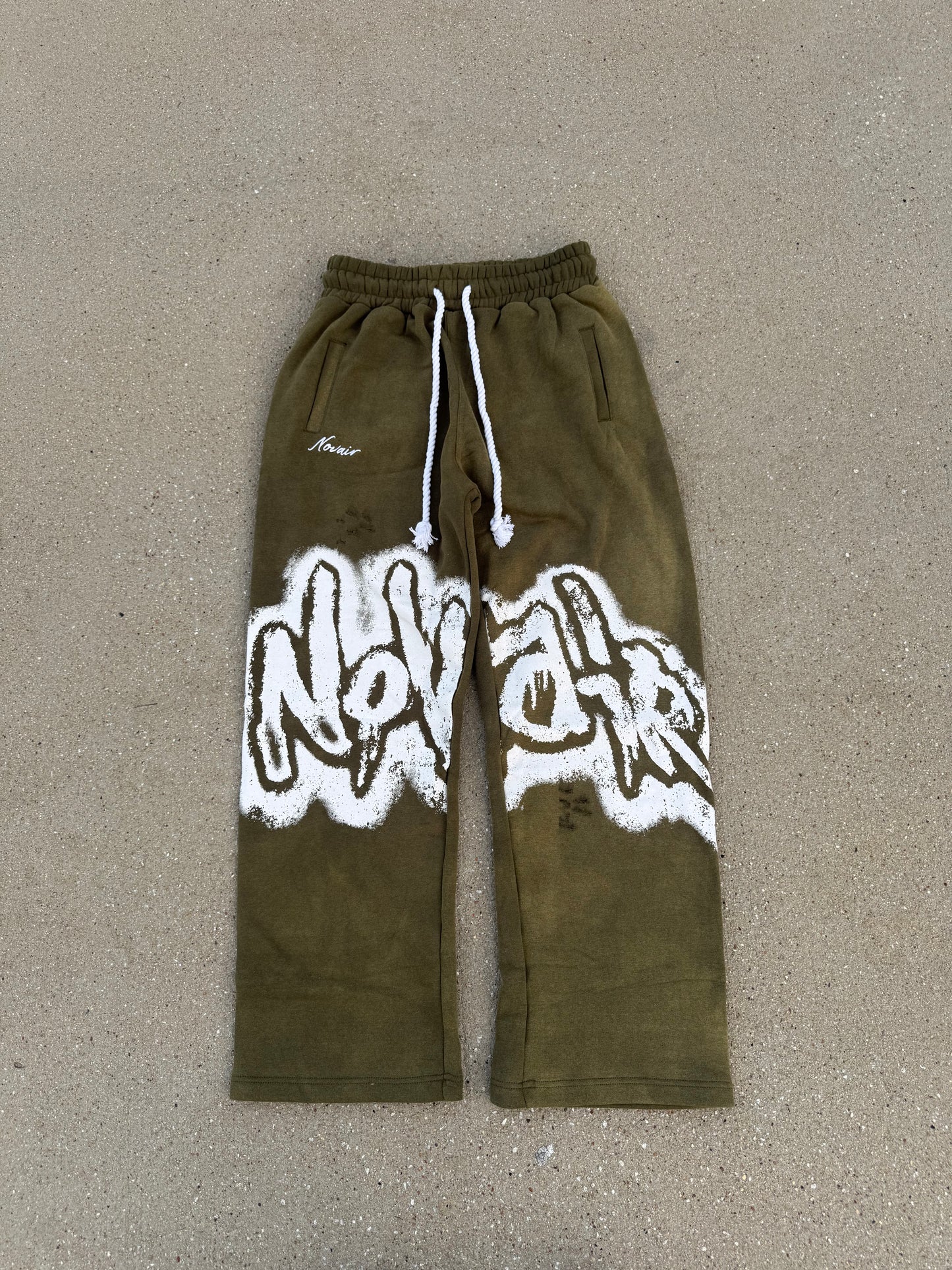 GREEN & WHITE NOVAÌR SWEATPANTS