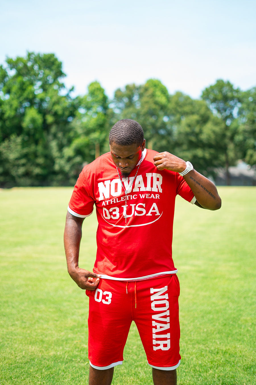 Varsity Red Novair Summer Set